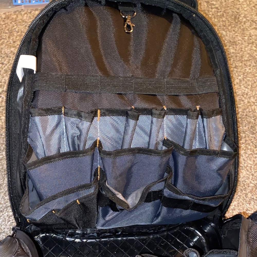 💙 Southwire Black Tactical Tool Backpack for Men - Durable Everyday Carry - Picture 2 of 7